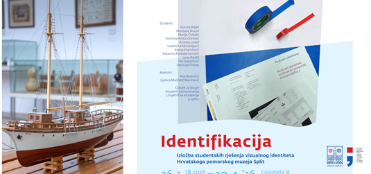 „Identifikacija“ - izložba studentskih rješenja vizualnog identiteta Hrvatskoga pomorskog muzeja Split